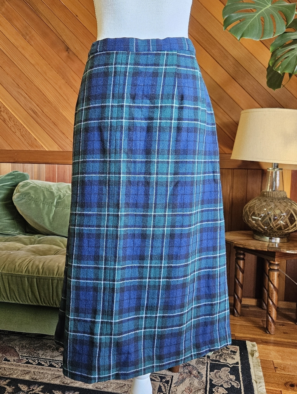 Vintage Pendelton Authentic Tartan Wool Skirt
